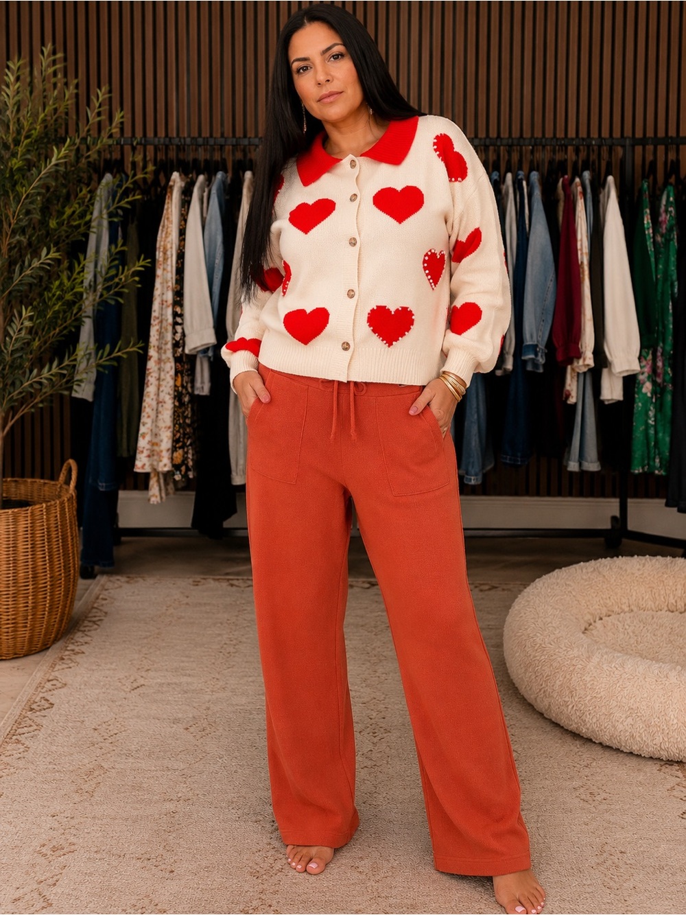 POL SWEATER, TOP AND HONOR, THE GIFT, LOUNGE, PANTS SIZE, XLARGE PANTS TOP S